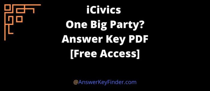 One big party icivics answer key pdf